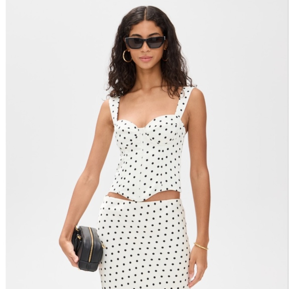 BNWT Runaway the label | Karlita polka dot bustier top. Size XL.